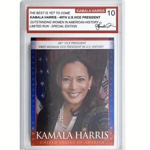 Kamala Harris Commemorative Collector's Card 2024